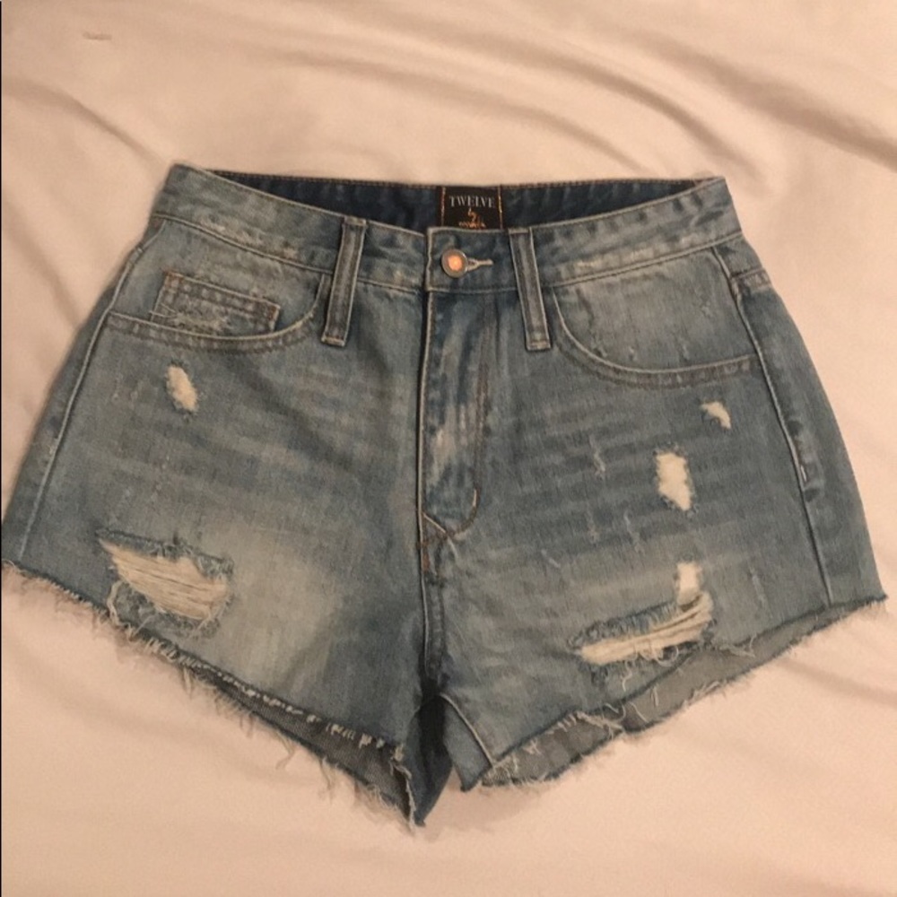 Boutique denim cut offs